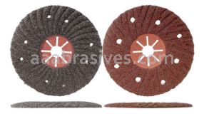 7x7/8 60 Grit Silicon Carbide Semi-Flex Disc with Red Fiber Backing Type 29