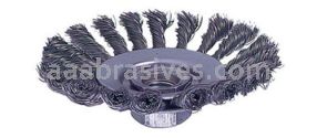 4-1/2" Knot Wire Bevel Brush, .020 SS, M10 x 1.25 A.H. (BVK-4-1/2)