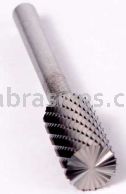 ESB-4, 7/16x1x1/4"sk, Cylindrical End Cut, Double Cut, Carbide