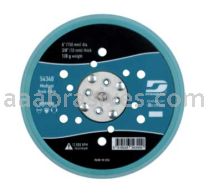 Dynabrade 54340 6" Dia. Multi-Hole Hook-Face Short Nap Medium 5/16"-24 Male Thread