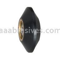 Dynabrade 11085 - Contact Wheel, 1" Dia. x 3/8" W x 3/8" I.D., V-Shaped Face, 90 Duro Urethane
