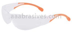 ERB 16267 I-Fit Flex Eye Protection Clear and Orange Temples | Clear Lenses
