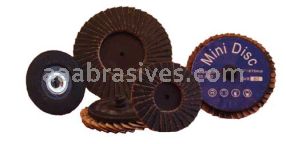 2" #80 Zirc T-S Turn-On T-27 Flat Mini Flap Disc