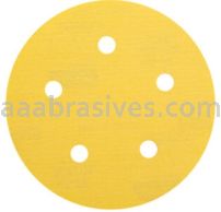 Norton Abrasives 66623307111 5" P120 Grit C-wt Gold Reserve A296 Vac Paper Hook and Loop Discs