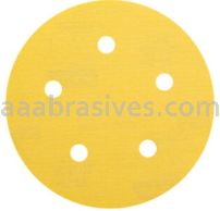 Norton Abrasives 66623307112 5" P180 Grit C-wt Gold Reserve A296 Vac Paper Hook and Loop Discs