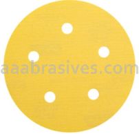 Norton Abrasives 66623307115 5" P400 Grit C-wt Gold Reserve A296 Vac Paper Hook and Loop Discs
