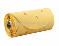 Norton Abrasives 78072702746 6" P220 Grit C-wt Gold Reserve A296 Vac Paper PSA Disc Rolls