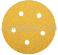 Norton Abrasives 78072748541 5" P60 Grit C-wt Gold Reserve A296 Vac Paper Hook and Loop Discs