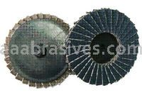 3" #60 Zirc T-R Roll-On T-27 Flat Mini Flap Disc