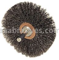 3x1/4 sk Crimped, Coarse Stainless Steel, Circular, 4,500 RPM