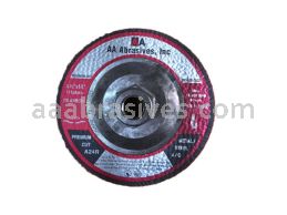 AA Abrasives 40154 7 x 1/4 x 5/8-11 Grinding Wheel Resin Bond A24R T-27 Metal