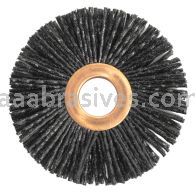 Weiler 16000 - 3" .055/80 CG, 1/2" A.H. , Copper Center Crimped Wire Wheel - 012382160005