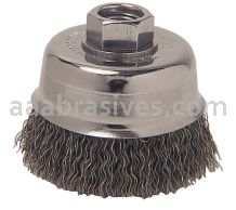 Weiler 36035 - 3" .014, M14 x 2.0 A.H., Retail Pack, Vortec Pro Crimped Wire Cup Brush - 012382360351