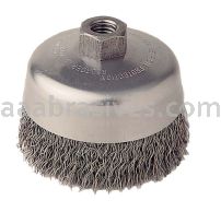 Weiler 36061 - 5" .020, 5/8"-11 A.H. , Retail Pack, Vortec Pro Crimped Wire Cup Brush - 012382360610