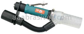 Dynabrade 56759 .7 hp Straight-Line Die Grinder, Central Vacuum 15,000 RPM, Gearless, Rear Exhaust Extended Muffler
