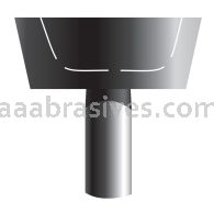 A-32, 1x5/8x1/4"sk, Mounted Point, Vitrified, PA/O
