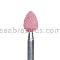 B-43, 1/4x5/16x1/8"sk, Mounted Point, Vitrified, PA/O