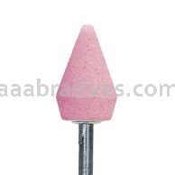 B-51, 7/16x3/4x1/8"sk, Mounted Point, Vitrified, PA/O