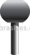 B-62, 1/2x3/8x1/8"sk, Mounted Point, Vitrified, PA/O