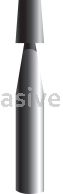 B-95, 1/8x3/16x1/8"sk, Mounted Point, Vitrified, PA/O
