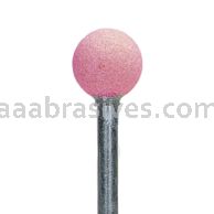 B-122, 3/8x3/8x1/8"sk, Mounted Point, Vitrified, PA/O