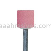 B-133, 3/8x3/8x1/8"sk, Mounted Point, Vitrified, PA/O