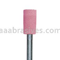 B-135, 1/4x1/2x1/8"sk, Mounted Point, Vitrified, PA/O