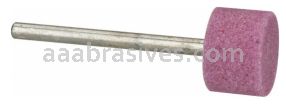W-184, 1/2x3/8x1/8"sk, Mounted Point, Vitrified, PA/O