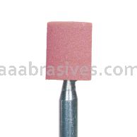 W-186, 1/2x3/4x1/8"sk, Mounted Point, Vitrified, PA/O
