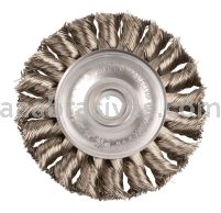 3" Standard Twist Wire Wheel, .014 SS, 1/2"-3/8" A.H., Retail Pack (ST-3)