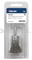 3/4" Crimped Wire End Brush, .020, Retail Pack (EBA-21)