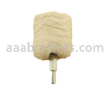 Mounted Buffing Wheel 1-1/2" Dia.  1/4" shank Cylinder Buff 162-11 Cotton White