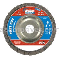 Weiler 31301 - 4" , 36Z, 5/8" A.H., Vortec Pro Abrasive Flap Disc, Angled, Aluminum Backing - 012382313012
