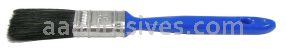 Weiler 40088 - 1/2" Industrial Varnish Brush, Black Bristle, 1-3/4" B.L., Blue Plastic Sash Handle - 012382400880