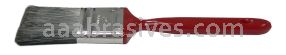 Weiler 40167 - 2-1/2" Industrial Varnish Brush, Black Polyester, 2-1/4" B.L., Red Plastic Handle - 012382401672