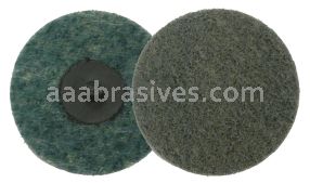 Weiler 51536 - 4" Plastic Button Style, AO - Very Fine, Non-Woven Surf. Cond. Disc - 012382515362
