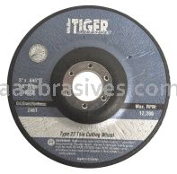 Weiler 56388 - 5" x .045" Z46T, 7/8" A.H., Type 27 Thin Cutting Wheel - 012382563882