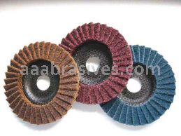 Wendt Abrasives 245454 Surface Conditioning Material Finishing Flap Disc 5" x 7/8" - Type 27 FG V.Fine/ Blue