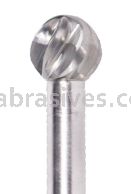 SD-1NF 1/4x7/32x1/4"sk Ball Carbide Burr For Aluminum