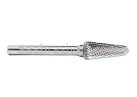 SL-81 3/16x1/2x3/16 14% Included Angle Double Cut Carbide Burr