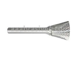 SN-53 3/16x1/4x1/8 Inverted Cone Double Cut Carbide Burr