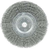 Weiler 01055 6" Narrow Face Crimped Wire Wheel .0104" Steel Fill 5/8"-1/2" Arbor Hole