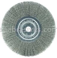 Weiler 01168 8" Narrow Face Crimped Wire Wheel .0118" Steel Fill 3/4" Arbor Hole