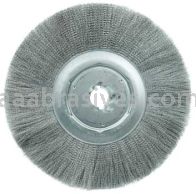 Weiler 01299 12" Narrow Face Crimped Wire Wheel .006" Steel Fill 1-1/4" Arbor Hole