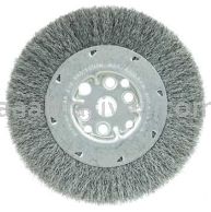 Weiler 01503 6" Maximum Density Crimped Wire Wheel .008" Steel Fill 5/8"-1/2" Arbor Hole