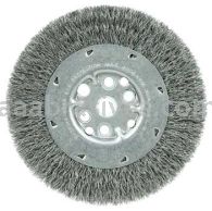 Weiler 01504 6" Maximum Density Crimped Wire Wheel .0118" Steel Fill 5/8"-1/2" Arbor Hole