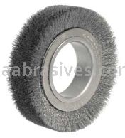 Weiler 03010 4-1/2" Wide Face Crimped Wire Wheel .0118" Steel Fill 2" Arbor Hole