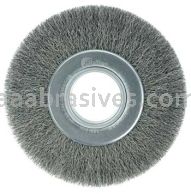 Weiler 03090 7" Wide Face Crimped Wire Wheel .0118" Steel Fill 2" Arbor Hole