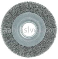 Weiler 06100 8" Medium Face Crimped Wire Wheel .0104" Steel Fill 2" Arbor Hole