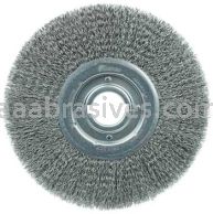Weiler 06200 12" Medium Face Crimped Wire Wheel .020" Steel Fill 2" Arbor Hole